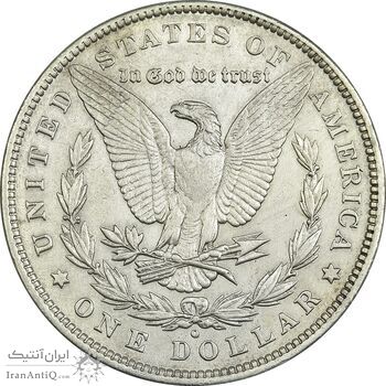 سکه یک دلار 1880o مورگان - AU58 - آمریکا