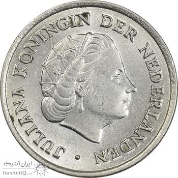 سکه 10 سنت 1955 یولیانا - MS62 - هلند