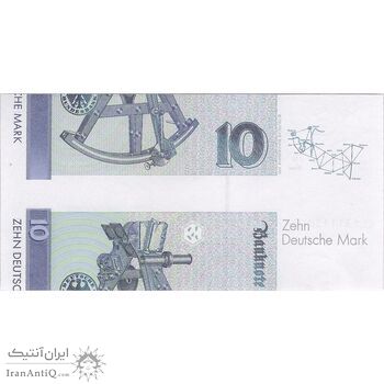 اسکناس 10 مارک 1993 - ارور برش - UNC63 - آلمان اسکناس 10 مارک 1993 - ارور برش - UNC63 - آلمان