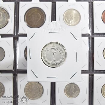 سکه 2 ریال 1329 نقره - EF45 - محمد رضا شاه سکه 2 ریال 1329 نقره - EF45 - محمد رضا شاه