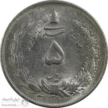سکه 5 ریال 1310 - MS61 - رضا شاه