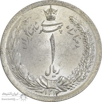 سکه 1 ریال 1312 - MS65 - رضا شاه