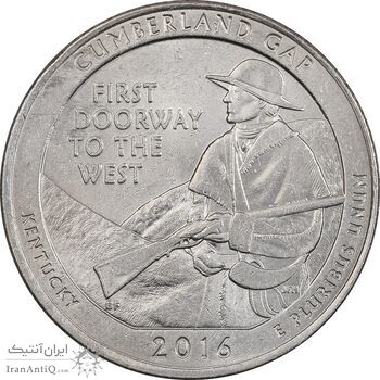 سکه کوارتر دلار 2016P (پارک ملی تاریخی کامبرلند گپ) - MS62 - آمریکا سکه کوارتر دلار 2016P (پارک ملی تاریخی کامبرلند گپ) - MS62 - آمریکا