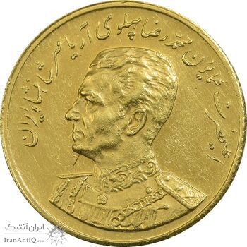 مدال طلا یادبود گارد شاهنشاهی (با جعبه فابریک) - نوروز 2536 - PF60 - محمد رضا شاه