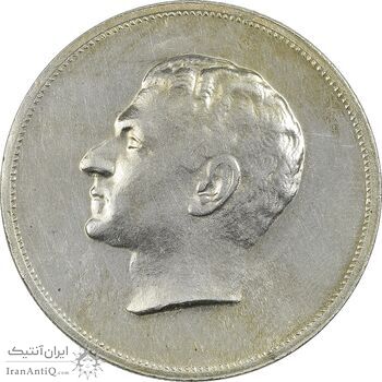 مدال نقره بیست و پنجمین سال سلطنت 1344 - UNC - محمدرضا شاه