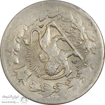 سکه 2000 دینار 1312 صاحبقران - AU55 - ناصرالدین شاه