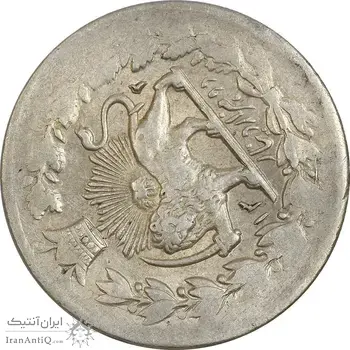 سکه 2000 دینار 1312 صاحبقران - AU55 - ناصرالدین شاه