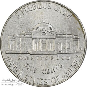 سکه 5 سنت 2017D جفرسون - AU58 - آمریکا