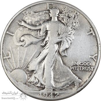 سکه نیم دلار 1942 نماد آزادی - EF40 - آمریکا