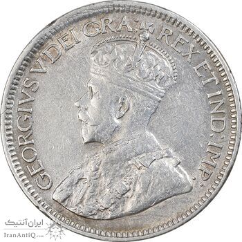 سکه 10 سنت 1916 جرج پنجم - EF40 - کانادا