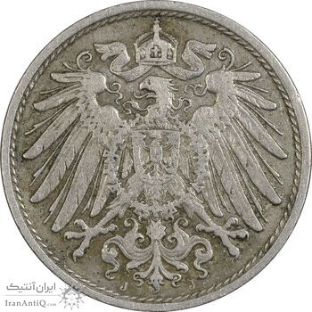 سکه 10 فینیگ 1912J ویلهلم دوم - EF40 - آلمان