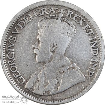 سکه 10 سنت 1918 جرج پنجم - VF35 - کانادا سکه 10 سنت 1918 جرج پنجم - VF35 - کانادا