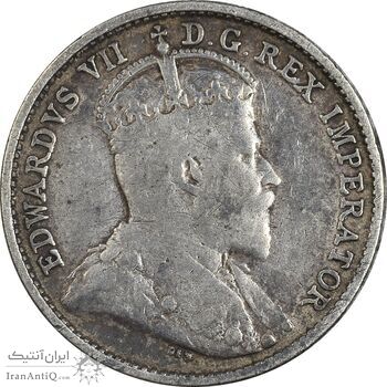 سکه 5 سنت 1909 ادوارد هفتم - VF35 - کانادا سکه 5 سنت 1909 ادوارد هفتم - VF35 - کانادا