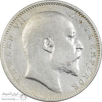 سکه 1 روپیه 1904 ادوارد هفتم - VF30 - هند