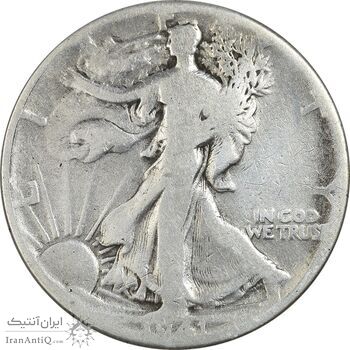 سکه نیم دلار 1941 نماد آزادی - VF30 - آمریکا