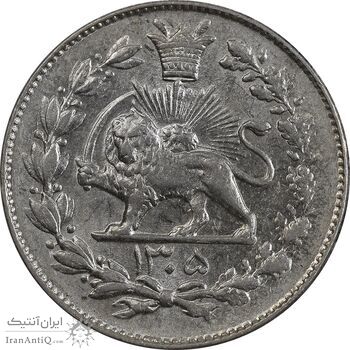 سکه 1000 دینار 1305 رایج - MS61 - رضا شاه سکه 1000 دینار 1305 رایج - MS61 - رضا شاه