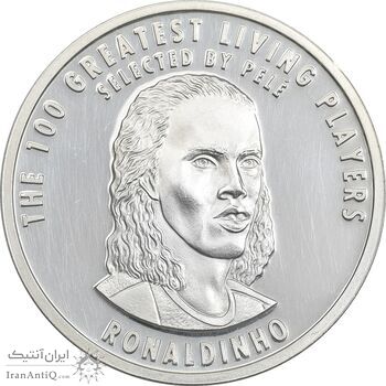 مدال نقره یادبود 100 سالگی فیفا 2004 - PF62 - رونالدینیو مدال نقره یادبود 100 سالگی فیفا 2004 - PF62 - رونالدینیو