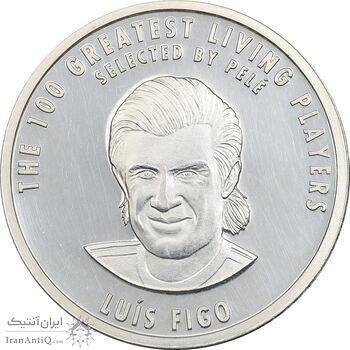 مدال نقره یادبود 100 سالگی فیفا 2004 - PF62 - لوئیس فیگو مدال نقره یادبود 100 سالگی فیفا 2004 - PF62 - لوئیس فیگو