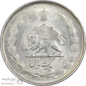 سکه 1 ریال 1322 نقره - AU58 - محمد رضا شاه سکه 1 ریال 1322 نقره - AU58 - محمد رضا شاه