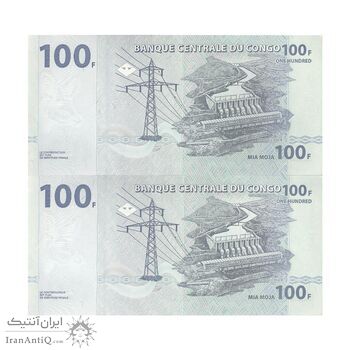 اسکناس 100 فرانک 2013 جمهوری دموکراتیک - جفت - UNC63 - کنگو
