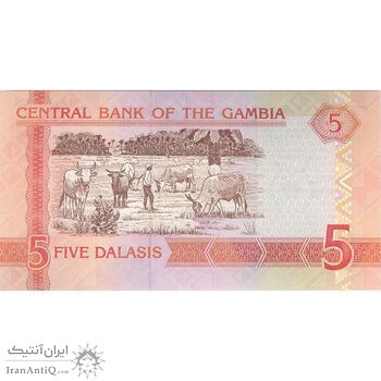 اسکناس 5 دالاسی بدون تاریخ (2013) جمهوری - تک - UNC64 - گامبیا