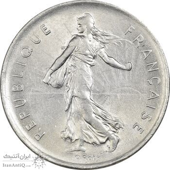 سکه 5 فرانک 1972 جمهوری کنونی - MS61 - فرانسه