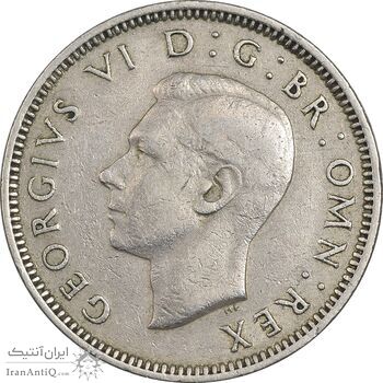 سکه 1 شیلینگ 1949 جرج ششم - تیپ 1 - EF40 - انگلستان