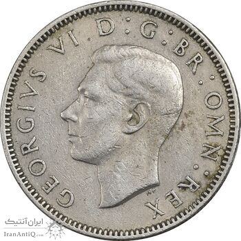 سکه 1 شیلینگ 1948 جرج ششم - تیپ 2 - EF40 - انگلستان
