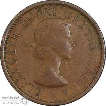 سکه 1 سنت 1964 الیزابت دوم - EF40 - کانادا