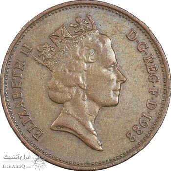 سکه 2 پنس 1988 الیزابت دوم - EF45 - انگلستان