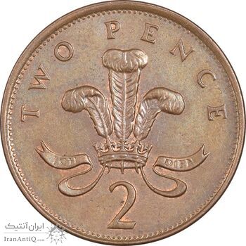 سکه 2 پنس 1993 الیزابت دوم - EF45 - انگلستان