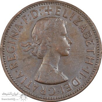 سکه 1 پنی 1967 الیزابت دوم - AU55 - انگلستان