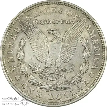 سکه یک دلار 1921 مورگان - AU55 - آمریکا