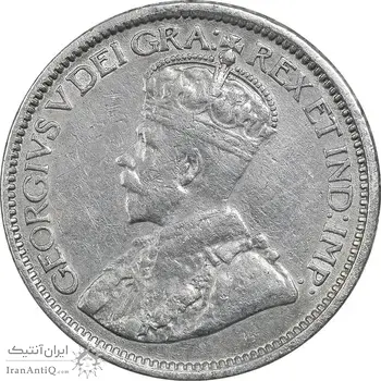 سکه 10 سنت 1913 جرج پنجم - EF45 - کانادا