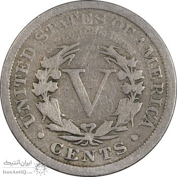 سکه 5 سنت 1907 نماد آزادی - VF30 - آمریکا سکه 5 سنت 1907 نماد آزادی - VF30 - آمریکا