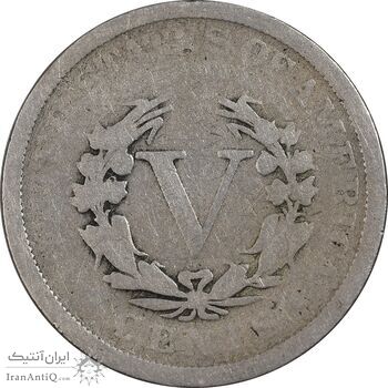 سکه 5 سنت 1905 نماد آزادی - VF30 - آمریکا