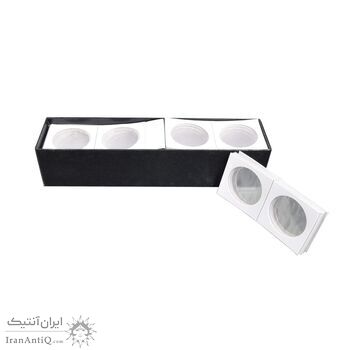 پک 100 عددی کاور نگهداری سکه سایز 39.5 میلیمتر