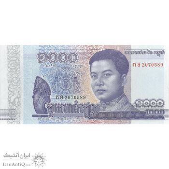 اسکناس 1000 ریل 2016 نوردوم سیهامونی - تک - UNC64 - کامبوج