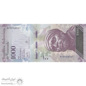 اسکناس 1000 بولیوار 2017 جمهوری بولیواری - تک - UNC63 - ونزوئلا اسکناس 1000 بولیوار 2017 جمهوری بولیواری - تک - UNC63 - ونزوئلا