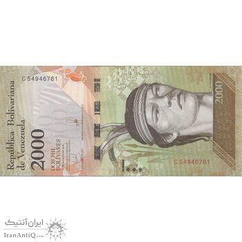 اسکناس 2000 بولیوار 2016 جمهوری بولیواری - تک - UNC63 - ونزوئلا