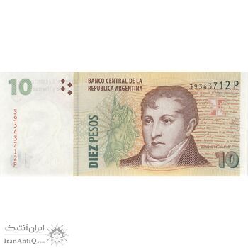 اسکناس 10 پزو بدون تاریخ (2014) جمهوری فدرال - JCF, JD¹ - تک - UNC64 - آرژانتین