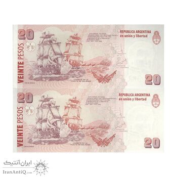 اسکناس 20 پزو بدون تاریخ (2018) جمهوری فدرال - FAS, MGM - جفت - UNC64 - آرژانتین اسکناس 20 پزو بدون تاریخ (2018) جمهوری فدرال - FAS, MGM - جفت - UNC64 - آرژانتین