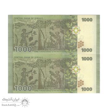 اسکناس 1000 لیره 2013 جمهوری عربی - جفت - UNC63 - سوریه