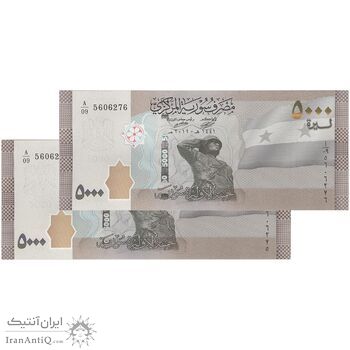 اسکناس 5000 لیره 2019 جمهوری عربی - جفت - UNC63 - سوریه