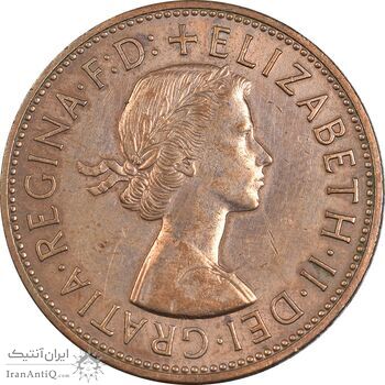 سکه 1 پنی 1967 الیزابت دوم - EF45 - انگلستان