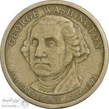 سکه یک دلار 2007D ریاست جمهوری جرج واشنگتن - EF45 - آمریکا