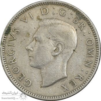 سکه 1 شیلینگ 1948 جرج ششم - تیپ 1 - EF45 - انگلستان