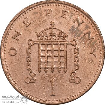 سکه 1 پنی 1984 الیزابت دوم - EF45 - انگلستان