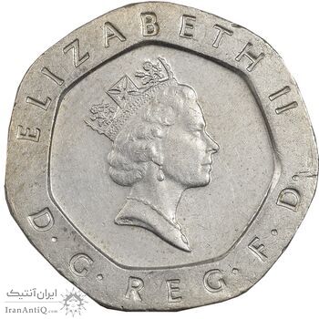 سکه 20 پنس 1988 الیزابت دوم - EF45 - انگلستان