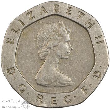 سکه 20 پنس 1982 الیزابت دوم - EF45 - انگلستان